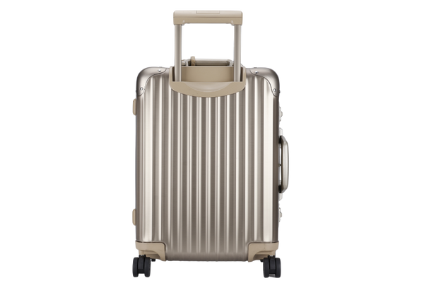 RIMOWA CABIN 19_ LUGGAGE IN ALUMINIUM TITANIUM GOLD