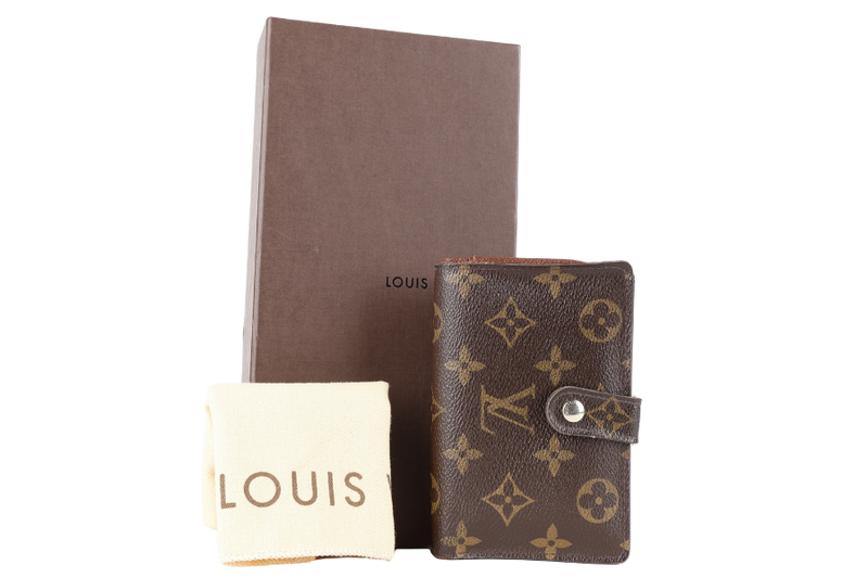 LOUIS VUITTON M61674 PORTEFEUILLE VIENNOIS WALLET GOLD HARDWARE WITH DUST COVER AND BOX