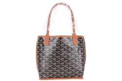 GOYARD ANJOU MINI BAG BLACK AND TAN COLOR WITH DUST COVER