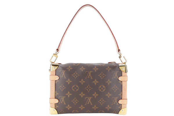 LOUIS VUITTON M46358 SOFT TRUNK MM MONOGRAM CANVAS GOLD HARDWARE WITH STRAPS