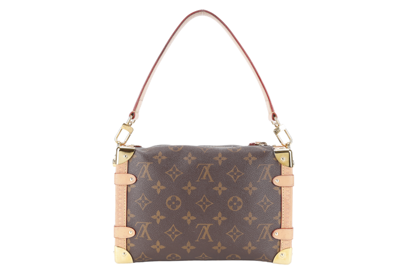 LOUIS VUITTON M46358 SOFT TRUNK MM MONOGRAM CANVAS GOLD HARDWARE WITH STRAPS