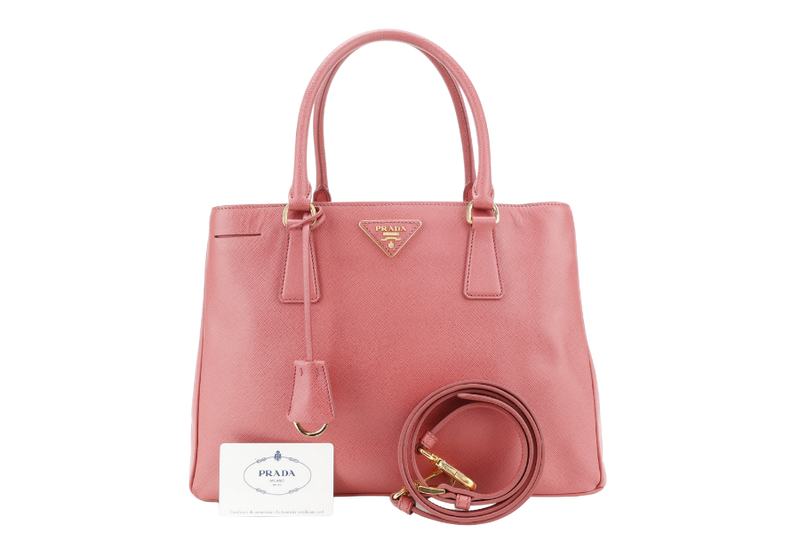 PRADA BN1874 SAFFIANO LUX TAMARIS COLOR GOLD HARDWARE WITH CARD, STRAPS NO DUST COVER