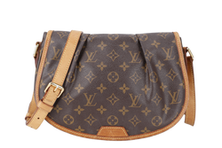 LOUIS VUITTON M40474 MENILMONTANT MONOGRAM CANVAS GOLD HARDWARE NO DUST COVER