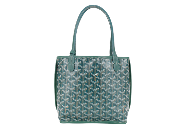 GOYARD ANJOU MINI BAG GREEN COLOR WITH DUST COVER