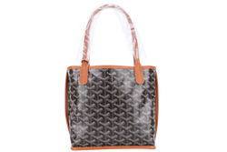 GOYARD ANJOU MINI BAG BLACK AND TAN COLOR WITH DUST COVER