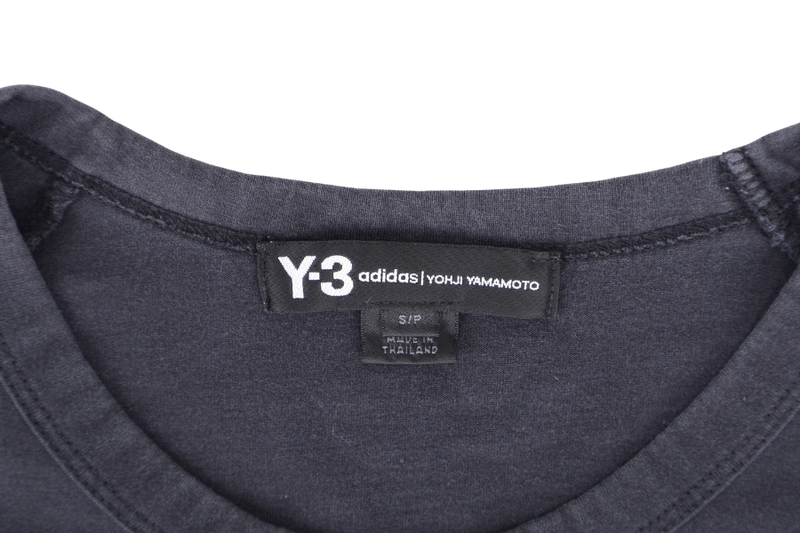 ADIDAS Y3 3STRIPE PACKABLE T-SHIRT BLACK SIZE S