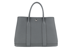 HERMES GARDEN PARTY TPM 30CM GRIS MEYER STAMP W(2024) NEGONDA LEATHER PALLADIUM HARDWARE WITH DUST COVER AND BOX