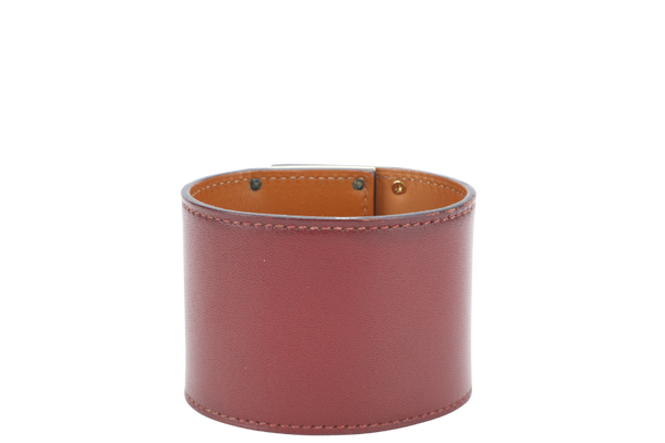 HERMES KELLY DOG BRACELET ROUGH H SWIFT LEATHER WITH GOLD HARDWARE STAMP T (YEAR 2015)