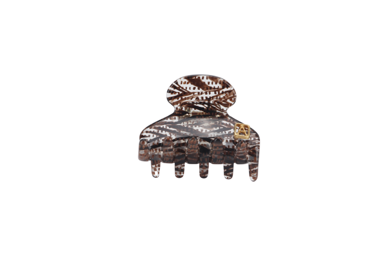 ALEXANDRE DE PARIS (A.D.P) JAW HAIR CLIP TIGER PRINT