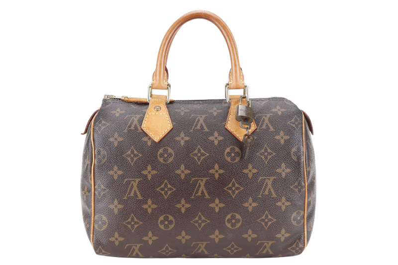 LOUIS VUITTON SPEEDY 25 MONOGRAM CANVAS GOLD HARDWARE NO DUST COVER
