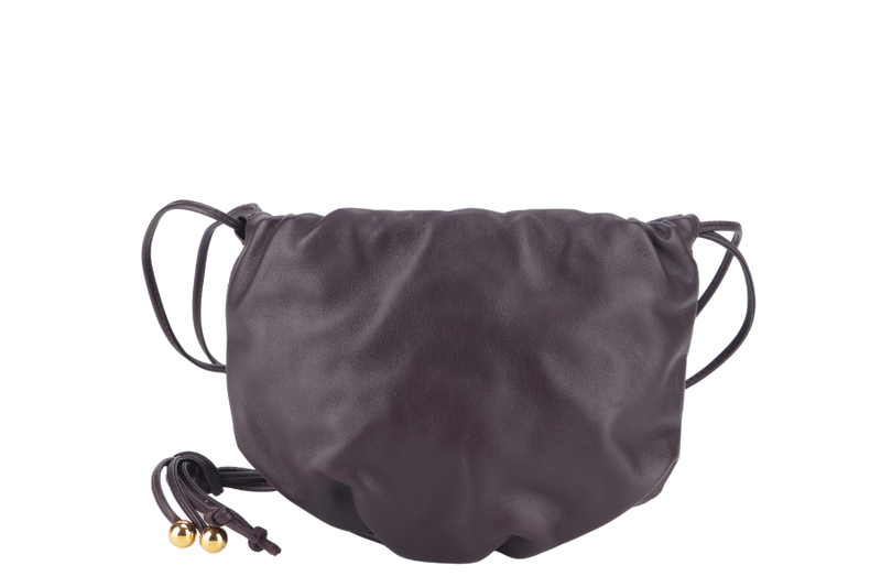 BOTTEGA VENETA MINI BULB PURPLE CALFSKIN LEATHER WITH DUST COVER AND BOX