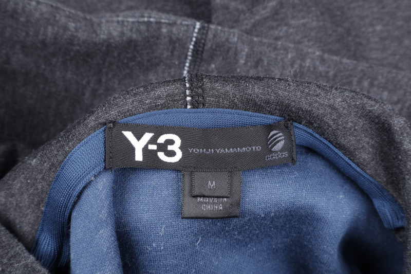 YOHJI YAMAMOTO ADIDAS Y3 SIZE M HOODIE DARK GREY