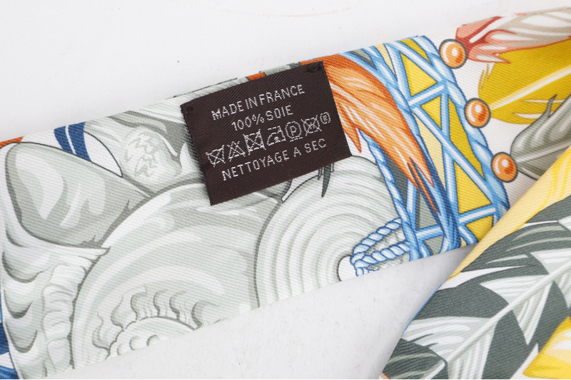 HERMES 1920 DANSE PACIFIQUE BLUE TWILLY