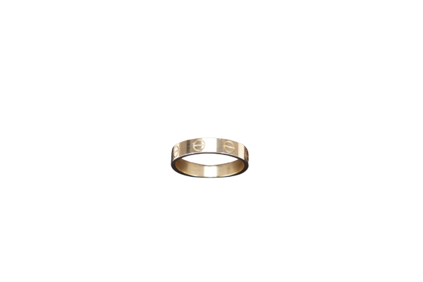 CARTIER LOVE RING GOLD AU750 SIZE 50 TQR434 WITH CERTIFICATE AND BOX