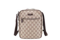 GUCCI MESENGER BAG CANVAS SILVER HARDWARE NO DUST COVER