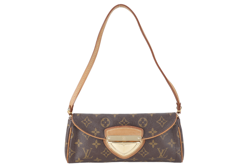 LOUIS VUITTON M40122 BEVERLY POUCHETTE BROWN MONOGRAM GOLD HARDWARE NO DUST COVER