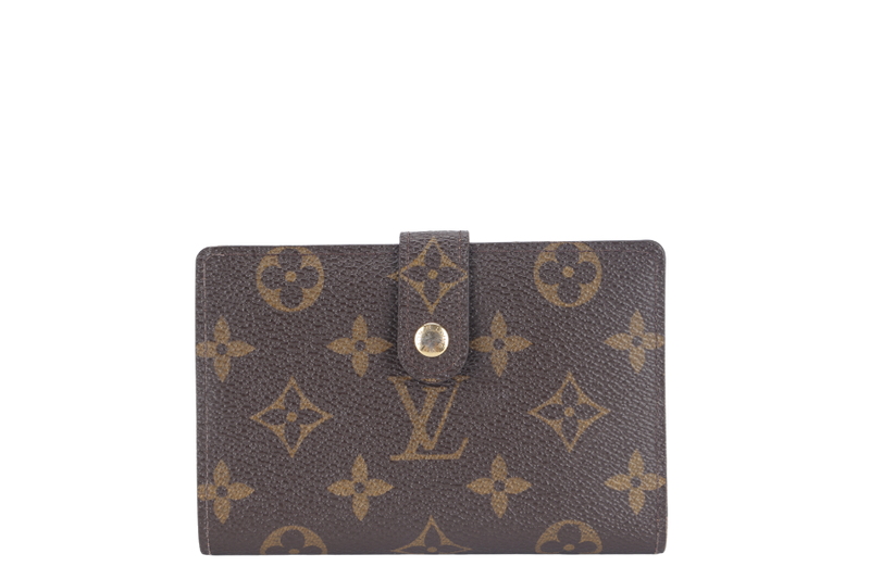 LOUIS VUITTON FRENCH WALLET (MI4007) MONOGRAM CANVAS GOLD HARDWARE