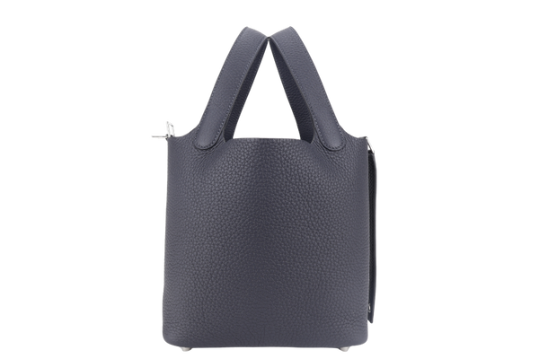 HERMES PICOTIN 18 CABAN CLEMENCE LEATHER STAMP K (YEAR 2025) WITH SILVER HARDWARE WITH LOCK&KEYS, DUST COVER AND BOX