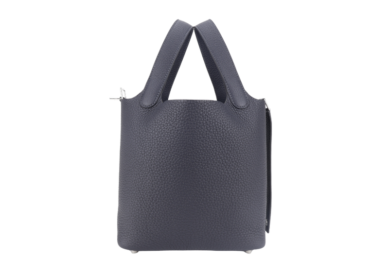 HERMES PICOTIN 18 CABAN CLEMENCE LEATHER STAMP K (YEAR 2025) WITH SILVER HARDWARE WITH LOCK&KEYS, DUST COVER AND BOX