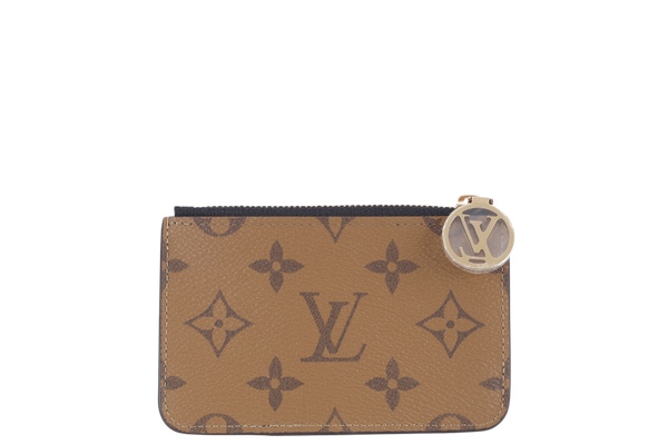 LOUIS VUITTON M81912 ROMY CARD HOLDER MONOGRAM REVERSE WITH DUST COVER AND BOX