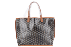 GOYARD ANJOU PM BAG BLACK AND TAN COLOR WITH DUST COVER