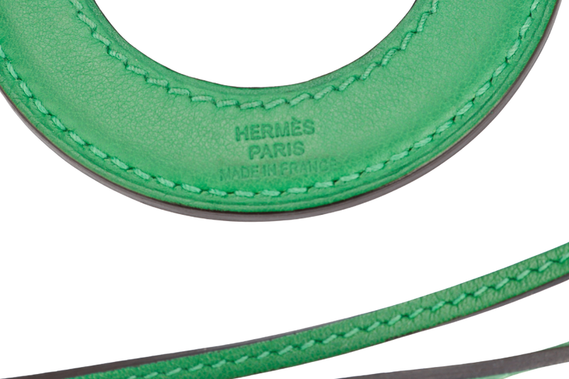 Hermes Green Color Magnifying Glass Necklace