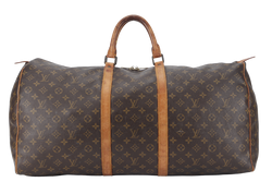 LOUIS VUITTON KEEPAL 60 MONOGRAM CANVAS GOLD HARDWARE NO DUST COVER