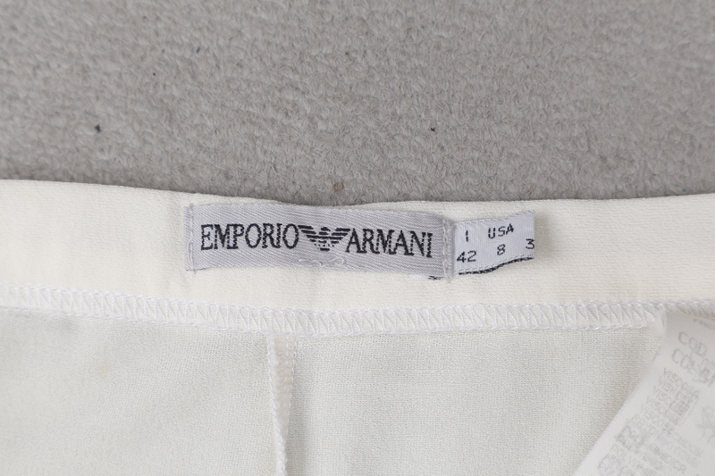 EMPORIOR ARMANI LONG WHITE PANTS SIZE 42