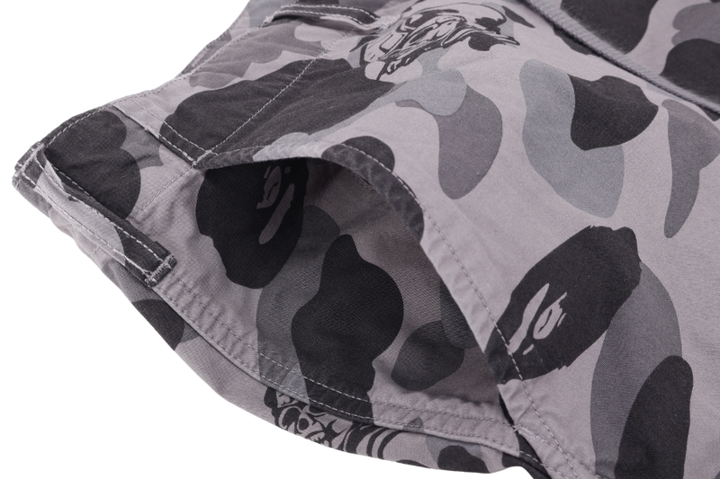 BAPE URSUS MILITARY SHORTS GREY 2XL