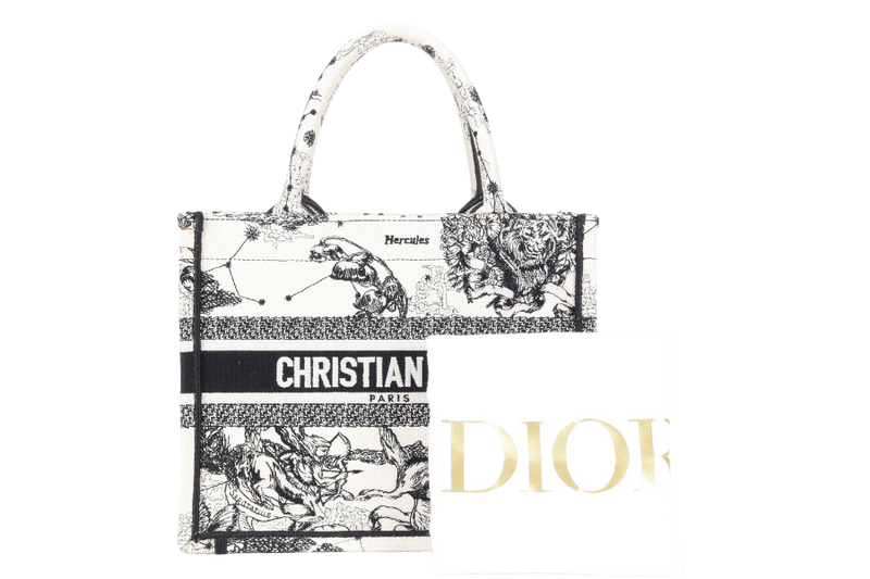CHRISTIAN DIOR SMALL BOOK TOTE HERCULES WITH DUST COVER