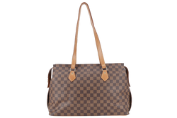 LOUIS VUITTON CHELSEA CENTENAIRE TOTE DAMIER EBENE GOLD HARDWARE NO DUST COVER