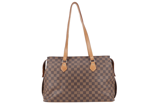 LOUIS VUITTON CHELSEA CENTENAIRE TOTE DAMIER EBENE GOLD HARDWARE NO DUST COVER