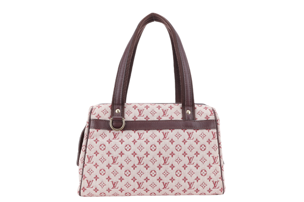 LOUIS VUITTON JOSEPHINE PM PINK CANVAS MINI LIN GOLD HARDWARE NO DUST COVER