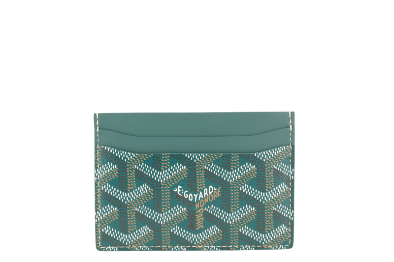 GOYARD SAINT-SULPICE GREEN CARD HOLDER WTH BOX