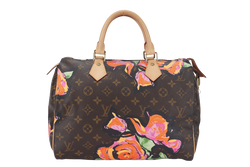 LOUIS VUITTON SPEEDY 30 MULTICOLOR MONOGRAM ROSES COATED CANVAS NO DUST COVER