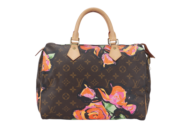 LOUIS VUITTON SPEEDY 30 MULTICOLOR MONOGRAM ROSES COATED CANVAS NO DUST COVER