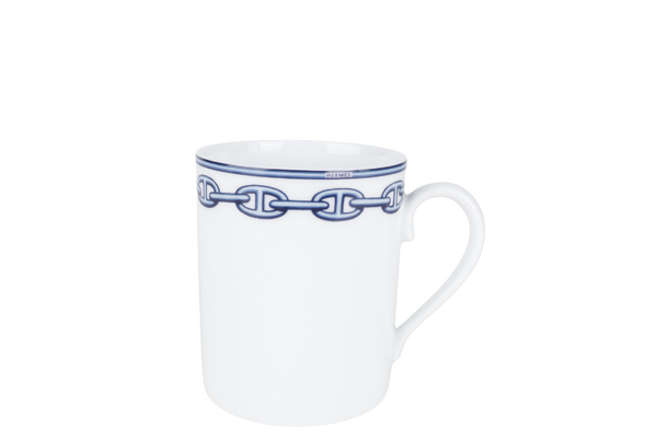 HERMES CHAINE D'ANCRE PORCELAIN MUG WITH BOX