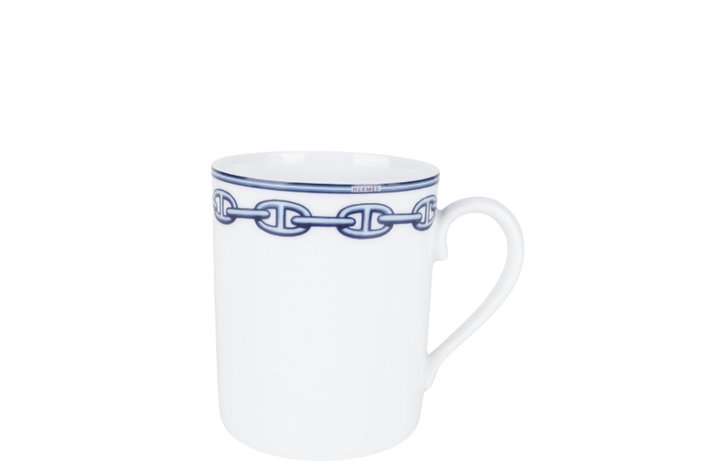 HERMES CHAINE D'ANCRE PORCELAIN MUG WITH BOX