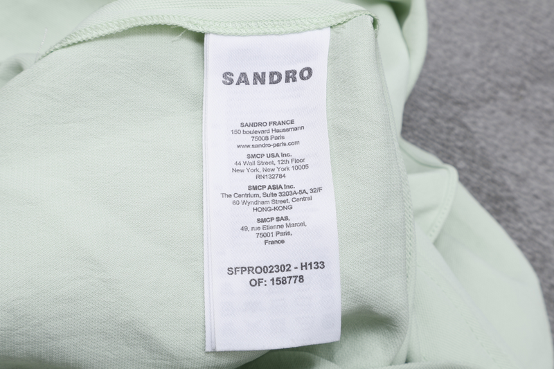 SANDRO EMERSON RUFFLED WOVEN MINI SHIRT DRESS SIZE S IN GREEN