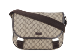 GUCCI GG SUPREME COATED CANVAS MESSENGER BAG WITH DUST COVER