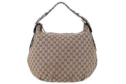 GUCCI PELHAM HOBO BAG GG CANVAS GOLD HARDWARE NO DUST COVER