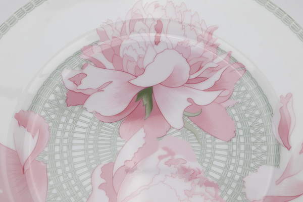 HERMES LE PIVOINES DINNER PLATE 27.5CM NO BOX