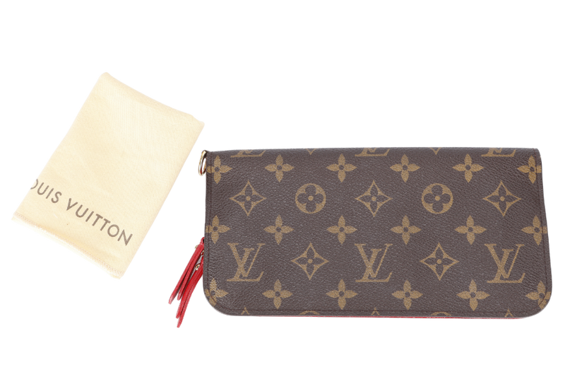 LOUIS VUITTON INSOLITE LONG WALLET GOLD HARDWARE WITH DUST COVER