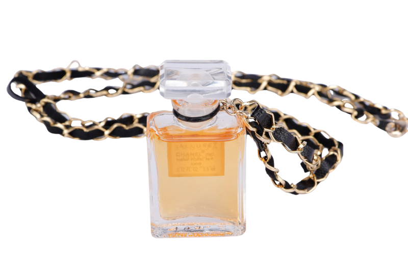 Chanel Perfume Pendant _ALLURE_ Necklace GHW W30cm No Dust Cover