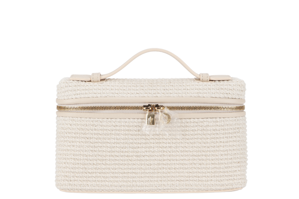 LORO PIANA EXTRA POCKET L19 COTTON LINEN NATURAL LOTUS ROOT (B4BB) WITH STRAP, DUST COVER AND BOX