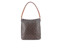 LOUIS VUITTON LOOPING TOTE BAG GM MONOGRAM CANVAS GOLD HARDWARE NO DUST COVER