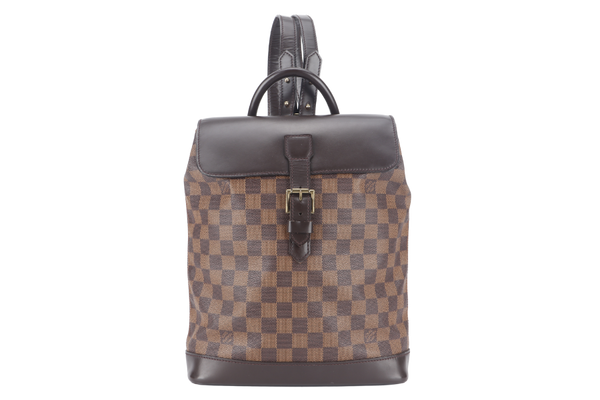 LOUIS VUITTON SOHO BACKPACK (N51132) DAMIER EBENE CANVAS GOLD HARDWARE NO DUST COVER