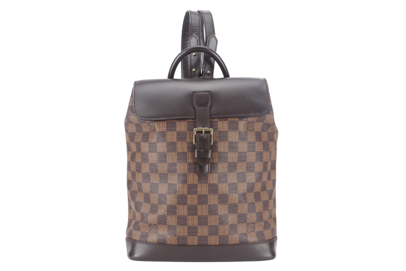 LOUIS VUITTON SOHO BACKPACK (N51132) DAMIER EBENE CANVAS GOLD HARDWARE NO DUST COVER