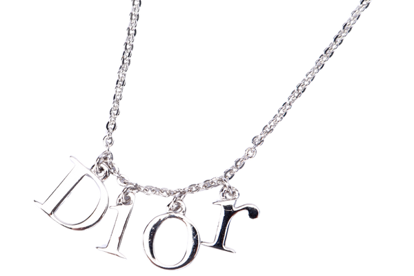 Christian Dior Silver Dior Initials Necklace, L 36cm, no Box
