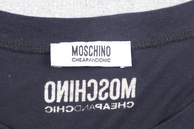 MOSCHINO CHEAP AND CHIC DARK BLUE T-SHIRT